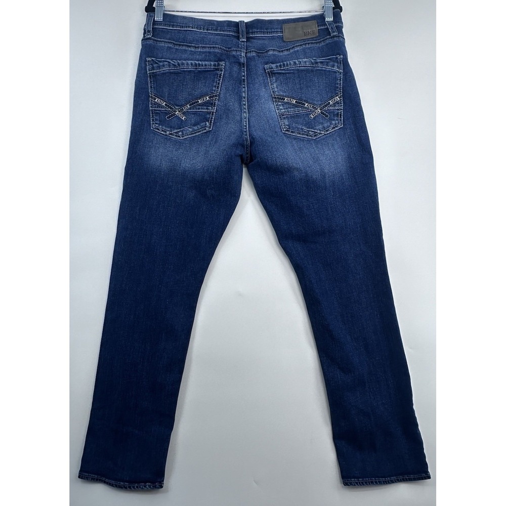 BKE Mason Jeans Mens 34x30 Blue Medium Wash Relaxed Straight Denim Pants